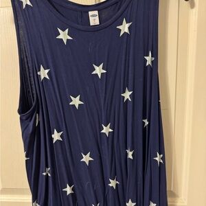 Old Navy Dark Blue Tank Top with White Stars
